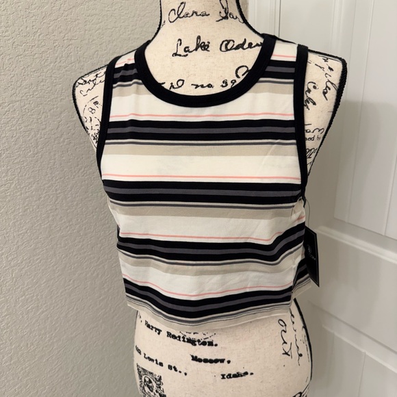 Volcom Tops - Volcom Multicolor Striped Crop Top sz S